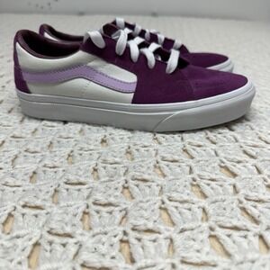 Vans Of The Wall Suede Shoes Sneakers Mens 6.5 Womens 8 Purple Adult